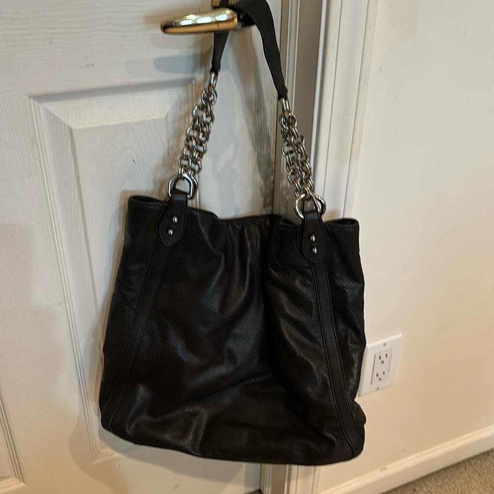 Chocolate leather Donal Pliner purse